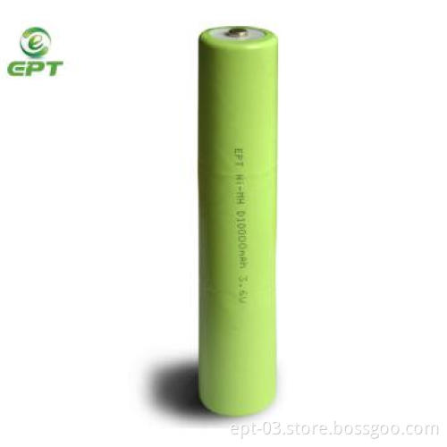 3.6V D10000mah nimh lighting battery